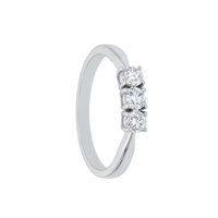 Anello Babila Milano Donna Trilogy in Oro bianco Diamante 0.45 Ct BBB02045B - BBB02045B